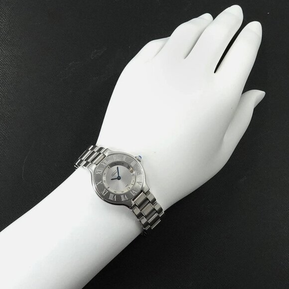 Cartier Must 21 31mm Ladies Quartz Silver Dial Watch main image 4